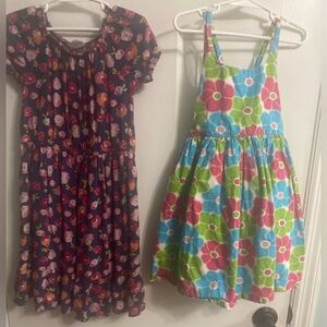 Carter's Floral Kids Dress Set - Navy and Multicolor. Gymboree floral dress.